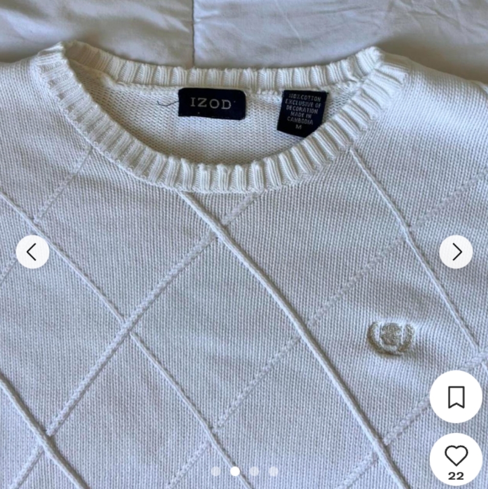 Vintage Argyle IZOD Sweater